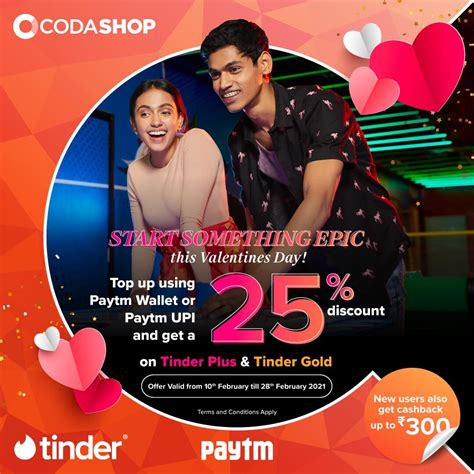 tinder valentine discount